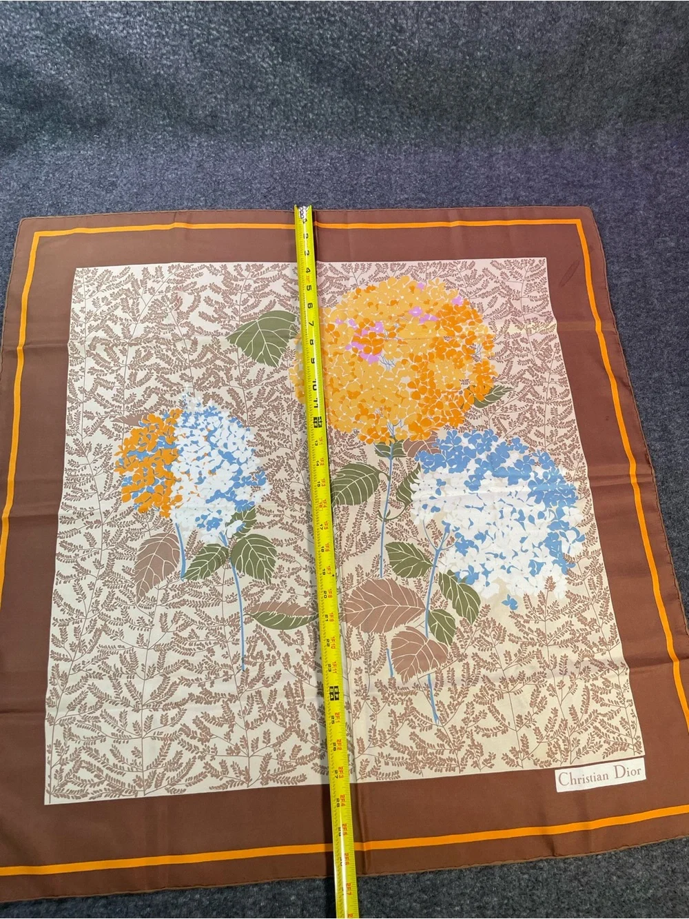Authentic Foulard Christian Dior Silk Scarf See Pictures For Condition/ Details